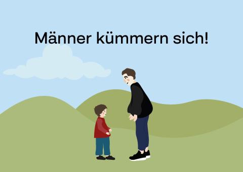 Männer kümmern sich Cover